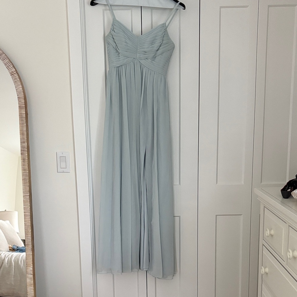 Azazie Light Blue Wedding Dress